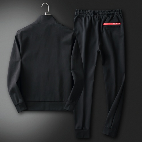 Replica Prada Tracksuits Long Sleeved For Men #906304 $92.00 USD for Wholesale