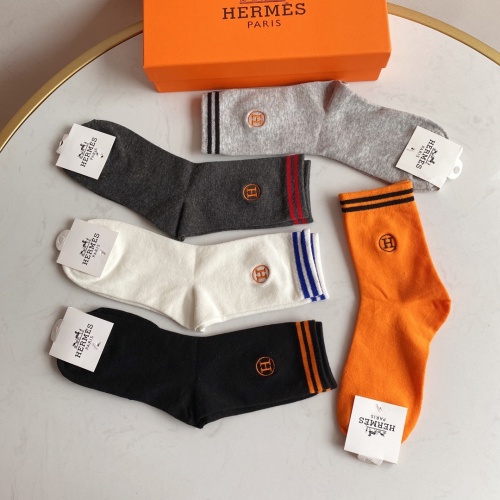 Replica Hermes Socks #906373 $27.00 USD for Wholesale