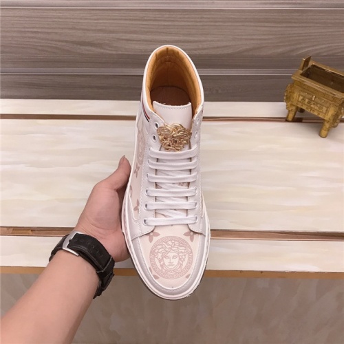 Replica Versace High Tops Shoes For Men #906433 $82.00 USD for Wholesale