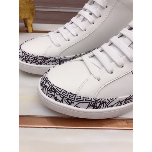 Replica Versace High Tops Shoes For Men #906435 $82.00 USD for Wholesale