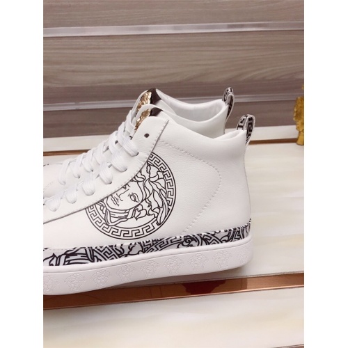 Replica Versace High Tops Shoes For Men #906435 $82.00 USD for Wholesale