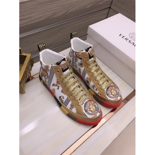 Versace High Tops Shoes For Men #906436