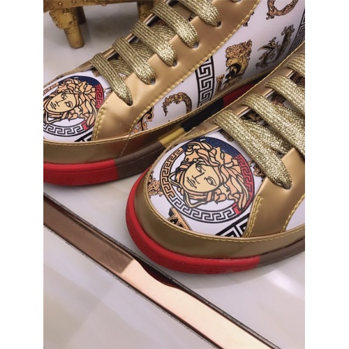 Replica Versace High Tops Shoes For Men #906436 $82.00 USD for Wholesale