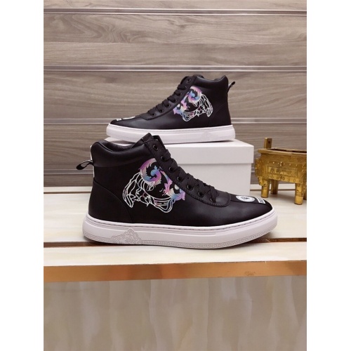 Replica Versace High Tops Shoes For Men #906438 $82.00 USD for Wholesale