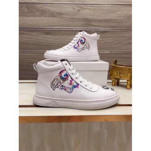 Replica Versace High Tops Shoes For Men #906439 $82.00 USD for Wholesale