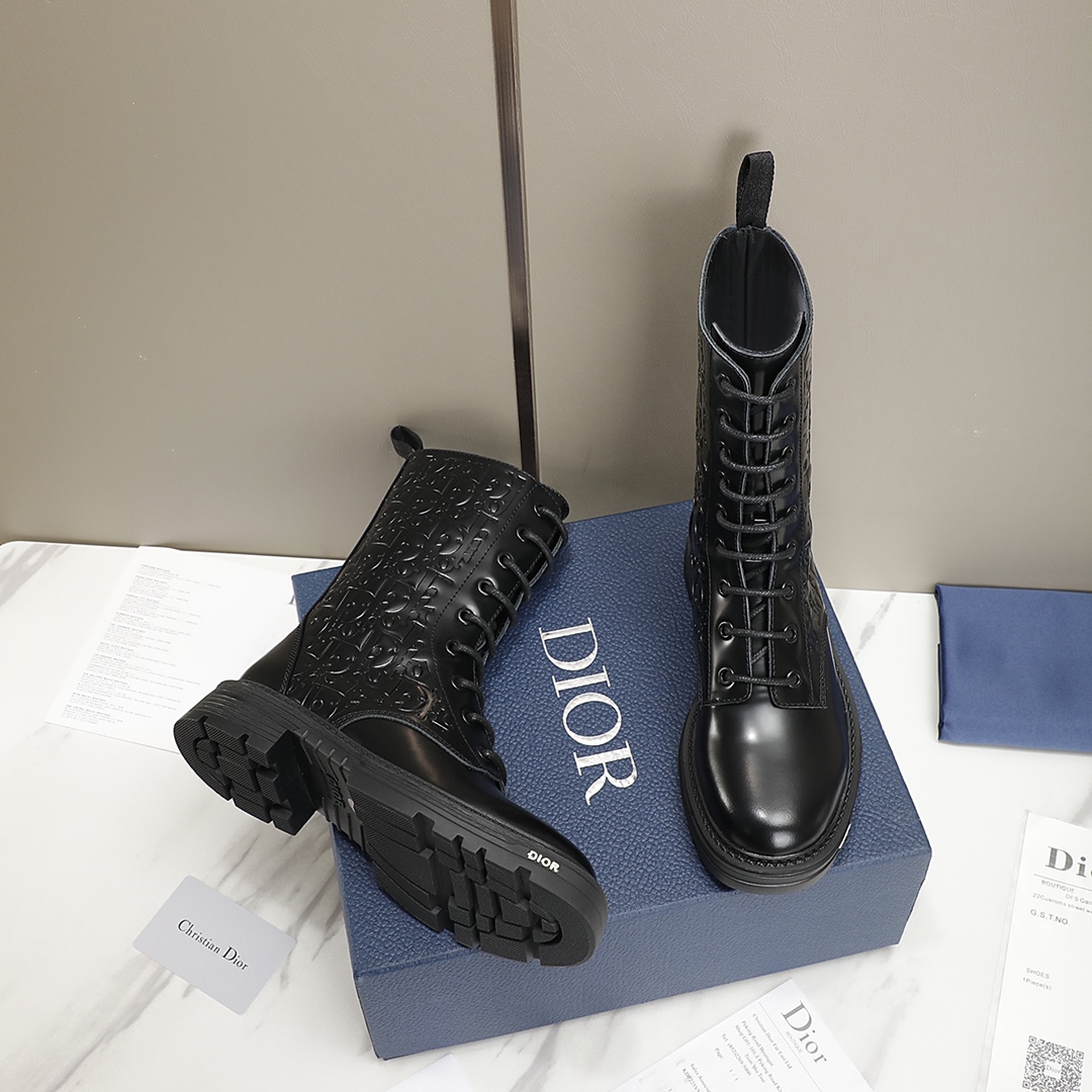 dior monogram boots