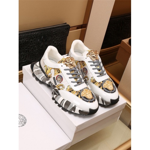 Versace Casual Shoes For Men #906830 $82.00 USD, Wholesale Replica Versace Casual Shoes