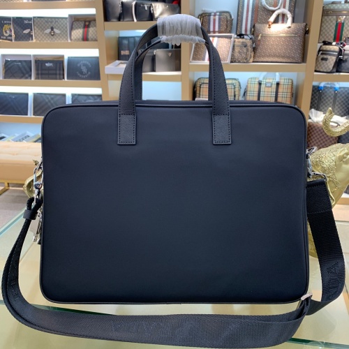 Replica Prada AAA Man Handbags #907037 $130.00 USD for Wholesale