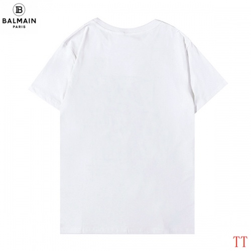 Replica Balmain T-Shirts Short Sleeved For Men #907559 $27.00 USD for Wholesale