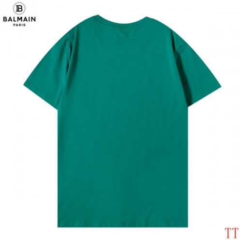 Replica Balmain T-Shirts Short Sleeved For Men #907563 $27.00 USD for Wholesale