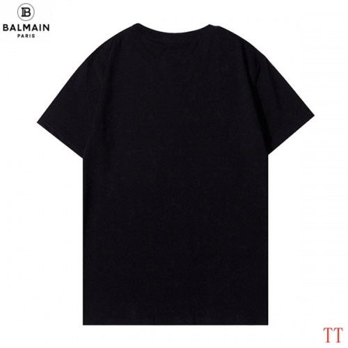 Replica Balmain T-Shirts Short Sleeved For Men #907565 $27.00 USD for Wholesale