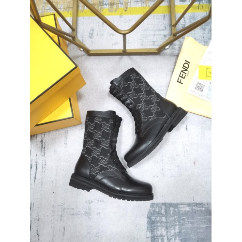 Replica Fendi Fashion Boots For Women #907923 $102.00 USD for Wholesale