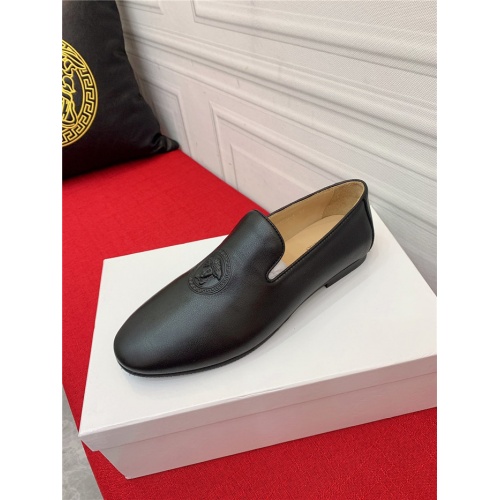 Replica Versace Leather Shoes For Men #907971 $92.00 USD for Wholesale
