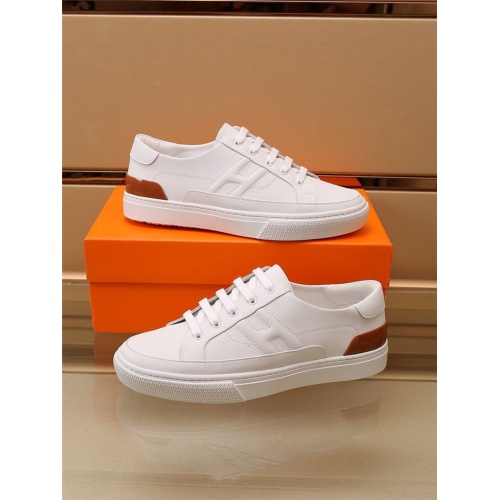 Replica Hermes Casual Shoes For Men #908022 $82.00 USD for Wholesale