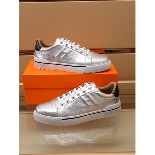 Replica Hermes Casual Shoes For Men #908037 $80.00 USD for Wholesale
