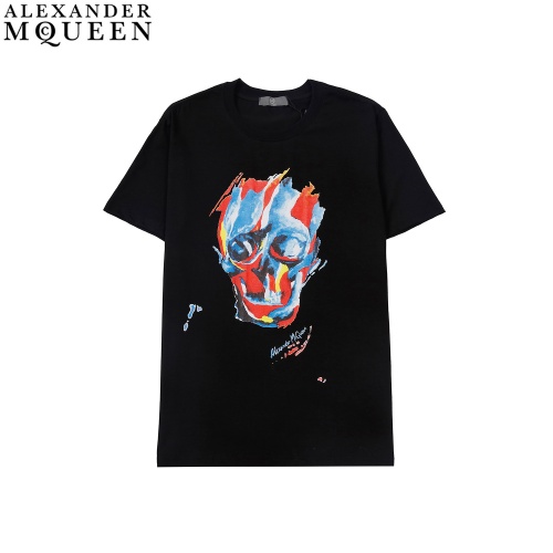 Alexander McQueen T-shirts Short Sleeved For Men #908145 $29.00 USD, Wholesale Replica Alexander McQueen T-shirts