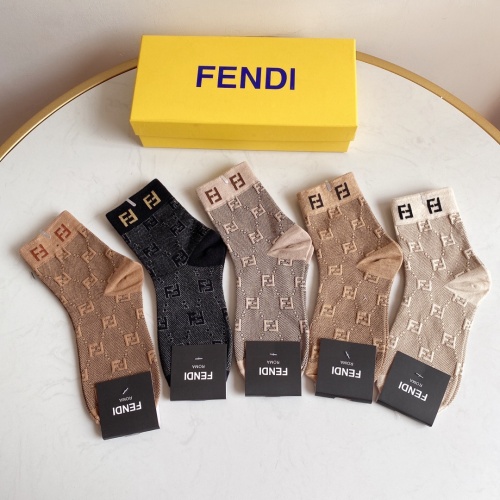 Replica Fendi Socks #908418 $27.00 USD for Wholesale