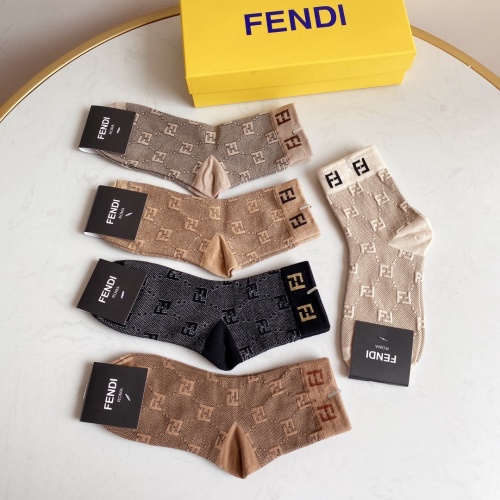 Replica Fendi Socks #908418 $27.00 USD for Wholesale