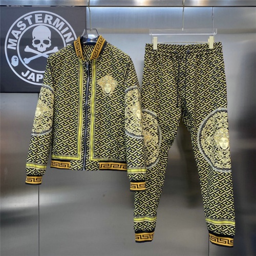 Versace Tracksuits Long Sleeved For Men #908617 $82.00 USD, Wholesale Replica Versace Tracksuits
