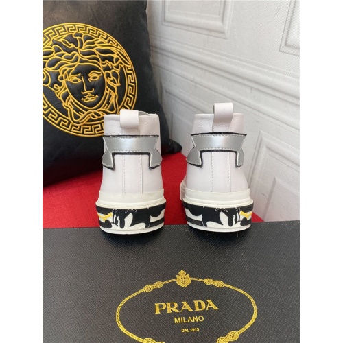 Replica Prada High Tops Shoes For Men #908637 $80.00 USD for Wholesale