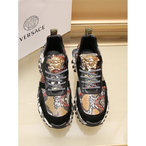 Replica Versace Casual Shoes For Men #908654 $85.00 USD for Wholesale