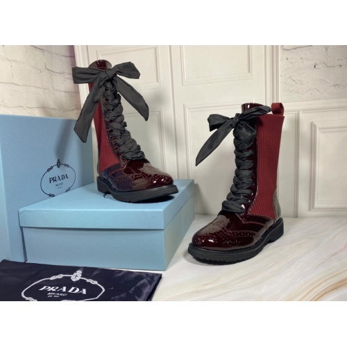 Replica Prada Boots For Women #909019 $102.00 USD for Wholesale