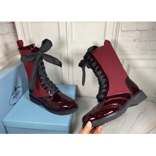 Replica Prada Boots For Women #909019 $102.00 USD for Wholesale