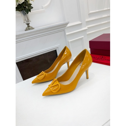 Valentino High-Heeled Shoes For Women #909026 $92.00 USD, Wholesale Replica Valentino High-Heeled Shoes