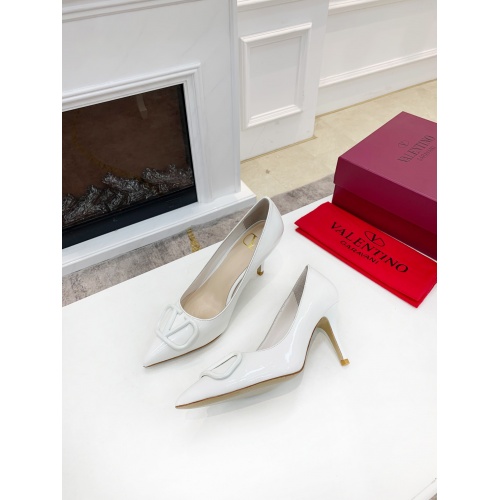 Replica Valentino High-Heeled Shoes For Women #909029 $92.00 USD for Wholesale