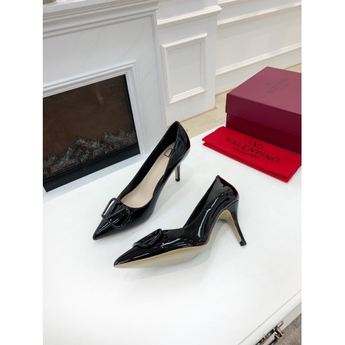 Replica Valentino High-Heeled Shoes For Women #909030 $92.00 USD for Wholesale