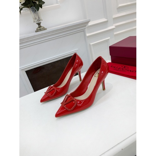 Valentino High-Heeled Shoes For Women #909032 $92.00 USD, Wholesale Replica Valentino High-Heeled Shoes