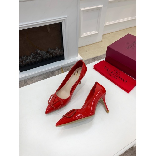 Replica Valentino High-Heeled Shoes For Women #909032 $92.00 USD for Wholesale