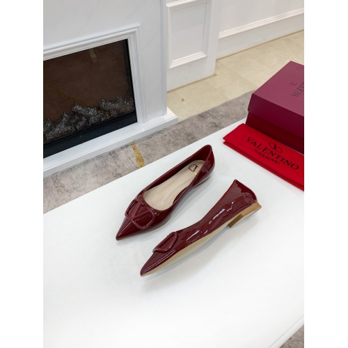 Replica Valentino Flat Shoes For Women #909034 $82.00 USD for Wholesale
