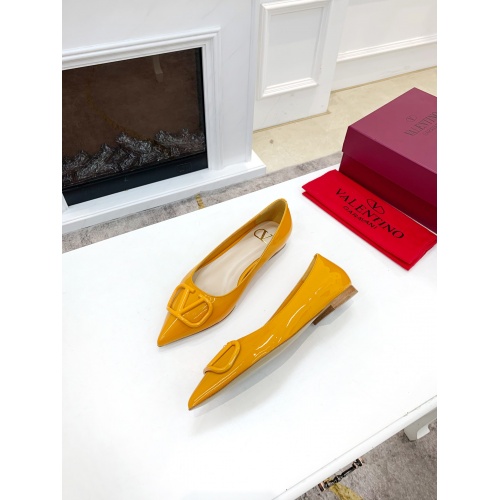 Replica Valentino Flat Shoes For Women #909037 $82.00 USD for Wholesale