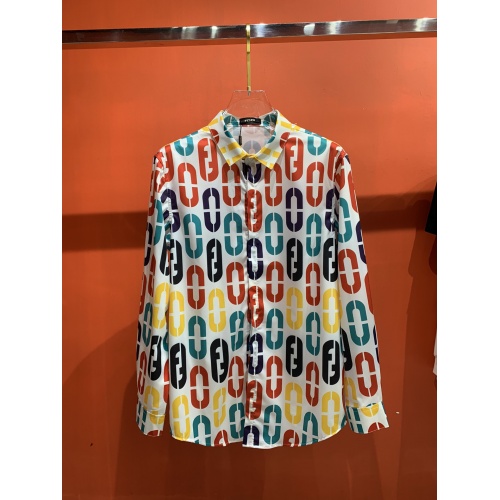 Fendi Shirts Long Sleeved For Men #909052 $52.00 USD, Wholesale Replica Fendi Shirts