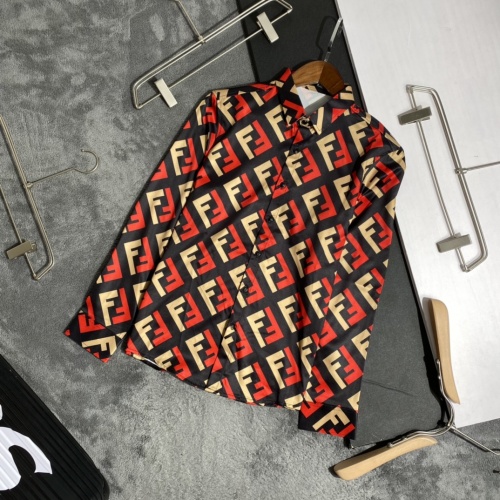 Fendi Shirts Long Sleeved For Men #909054 $45.00 USD, Wholesale Replica Fendi Shirts
