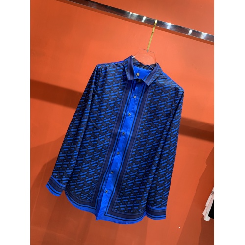 Replica Versace Shirts Long Sleeved For Men #909062 $52.00 USD for Wholesale