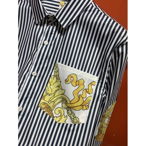 Replica Versace Shirts Long Sleeved For Men #909064 $52.00 USD for Wholesale