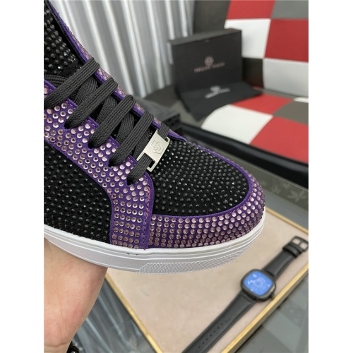 Replica Philipp Plein PP High Tops Shoes For Men #909087 $102.00 USD for Wholesale