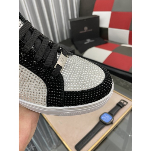Replica Philipp Plein PP High Tops Shoes For Men #909091 $102.00 USD for Wholesale