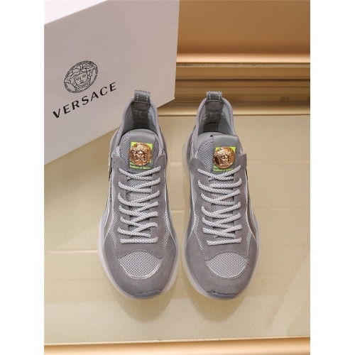 Replica Versace Casual Shoes For Men #909109 $85.00 USD for Wholesale