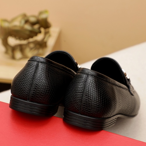 Replica Salvatore Ferragamo Leather Shoes For Men #909236 $80.00 USD for Wholesale