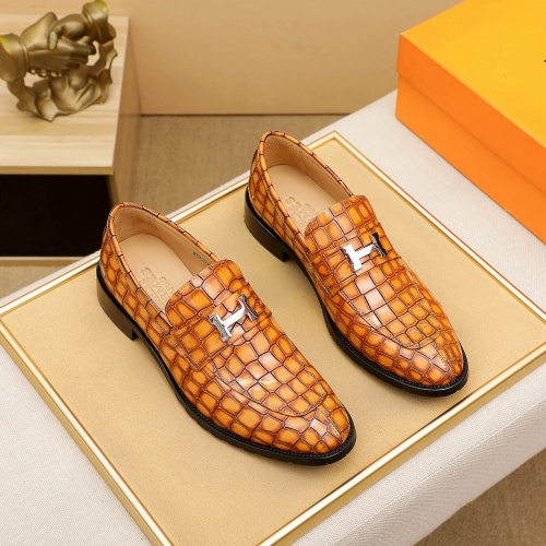Hermes Leather Shoes For Men #909238 $82.00 USD, Wholesale Replica Hermes Leather Shoes