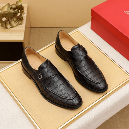Salvatore Ferragamo Leather Shoes For Men #909246 $82.00 USD, Wholesale Replica Salvatore Ferragamo Leather Shoes