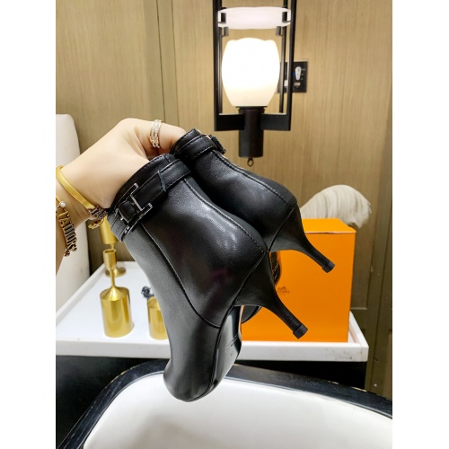 Replica Hermes Boots For Women #909379 $135.00 USD for Wholesale