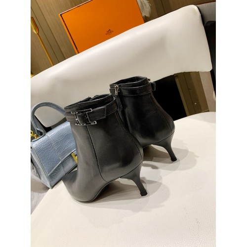 Replica Hermes Boots For Women #909379 $135.00 USD for Wholesale