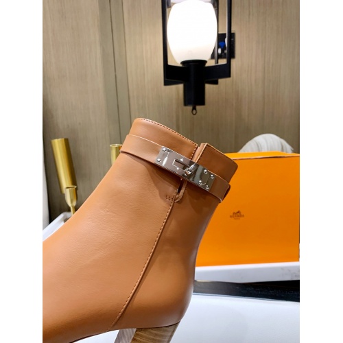 Replica Hermes Boots For Women #909387 $145.00 USD for Wholesale