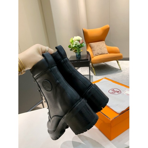Replica Hermes Boots For Women #909394 $145.00 USD for Wholesale