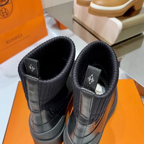 Replica Hermes Boots For Women #909399 $145.00 USD for Wholesale