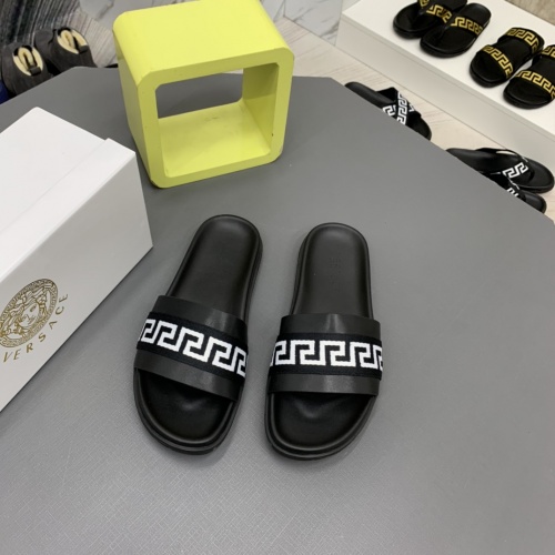 Replica Versace Slippers For Men #909498 $64.00 USD for Wholesale